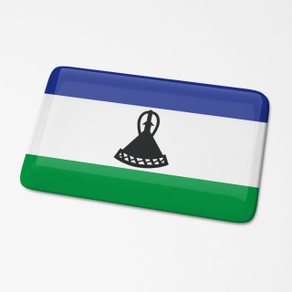 3D-Flaggenaufkleber Lesotho - 1