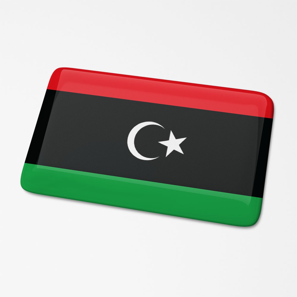 3D Vlagsticker Libië - 1