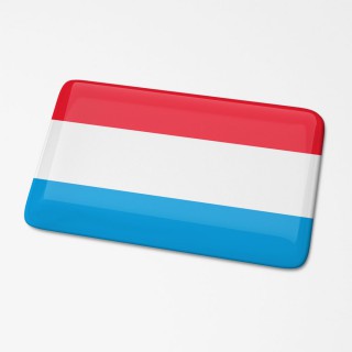 3D-Flaggenaufkleber Luxemburg - 1