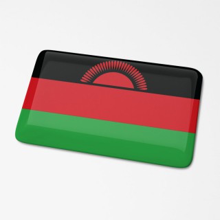 3D Flaggenaufkleber Malawi - 1