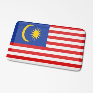 3D-Flaggenaufkleber Malaysia - 1