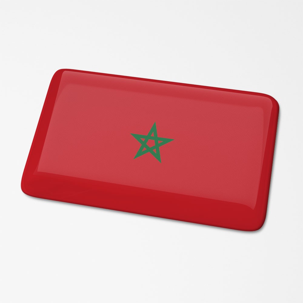 3D Vlagsticker Marokko - 1