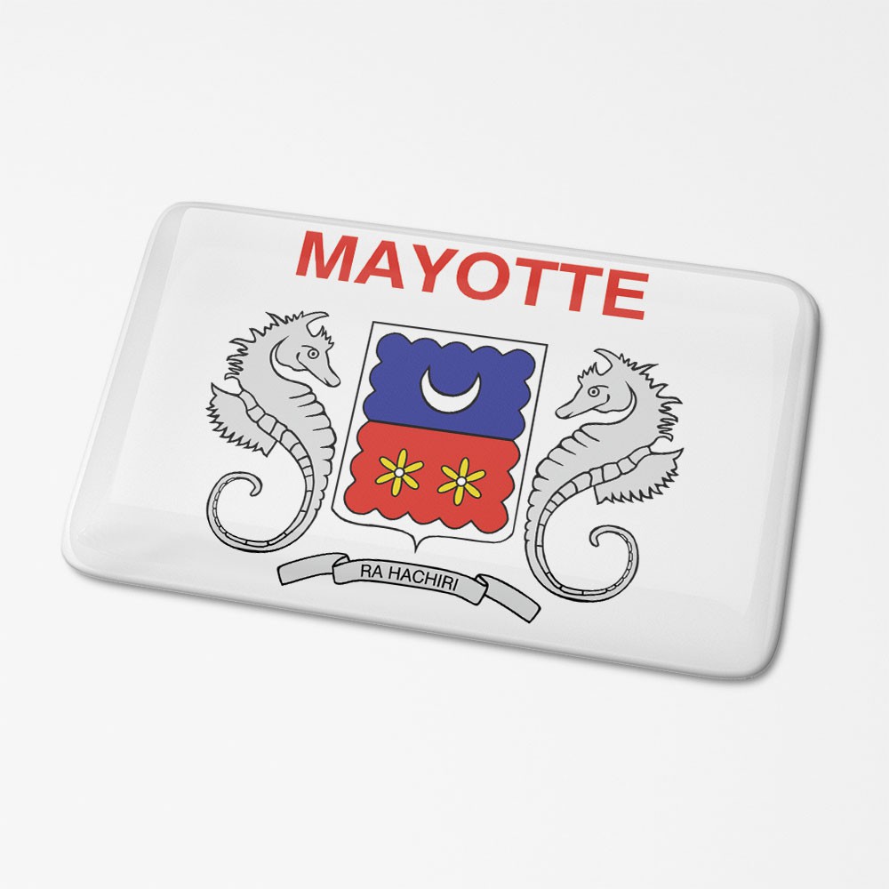 3D Vlagsticker Mayotte - 1