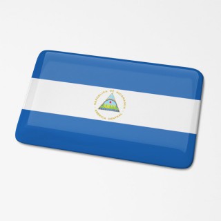 3D Vlagsticker Nicaragua - 1