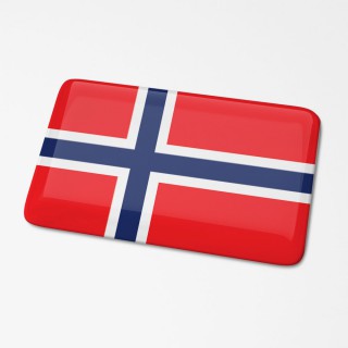 3D Vlagsticker Noorwegen - 1