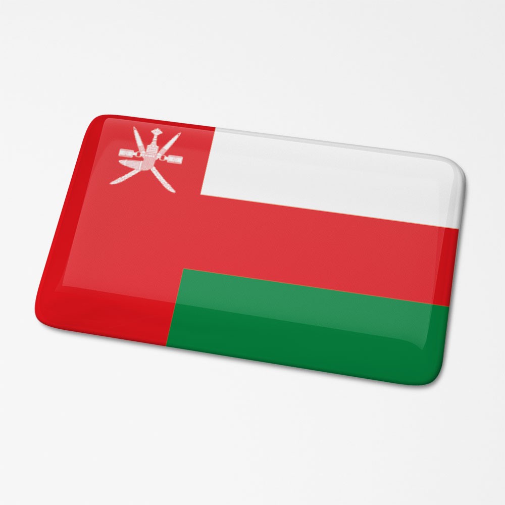 3D Vlagsticker Oman - 1