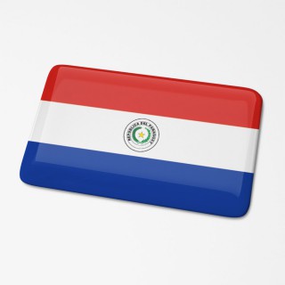 3D Vlagsticker Paraguay - 1