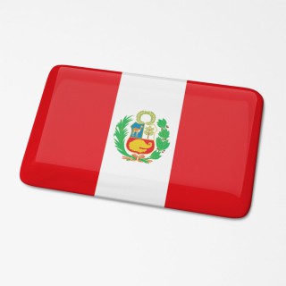 3D Vlagsticker Peru - 1