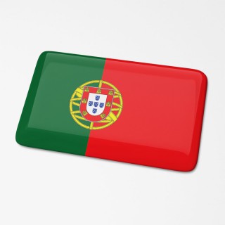 3D Vlagsticker Portugal - 1