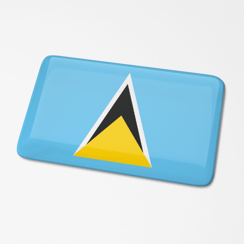 3D Vlagsticker Saint-Lucia - 1