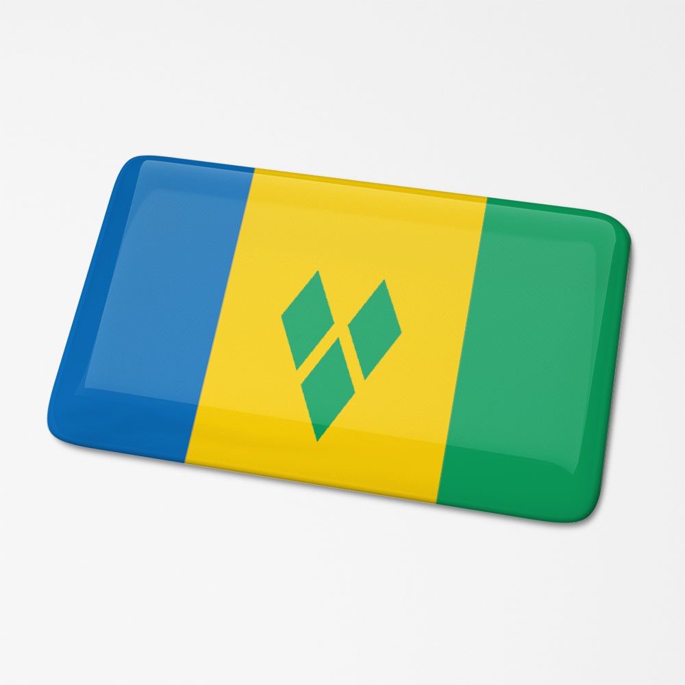 3D Vlagsticker Saint-Vincent-and-the-Grenadines - 1