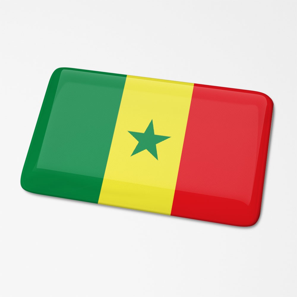 3D Vlagsticker Senegal - 1