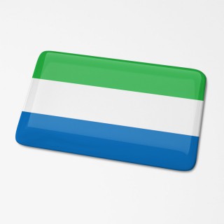 3D Vlagsticker Sierra-Leone - 1