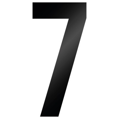 Cijfer Sticker Bebas Neue 7 - 1