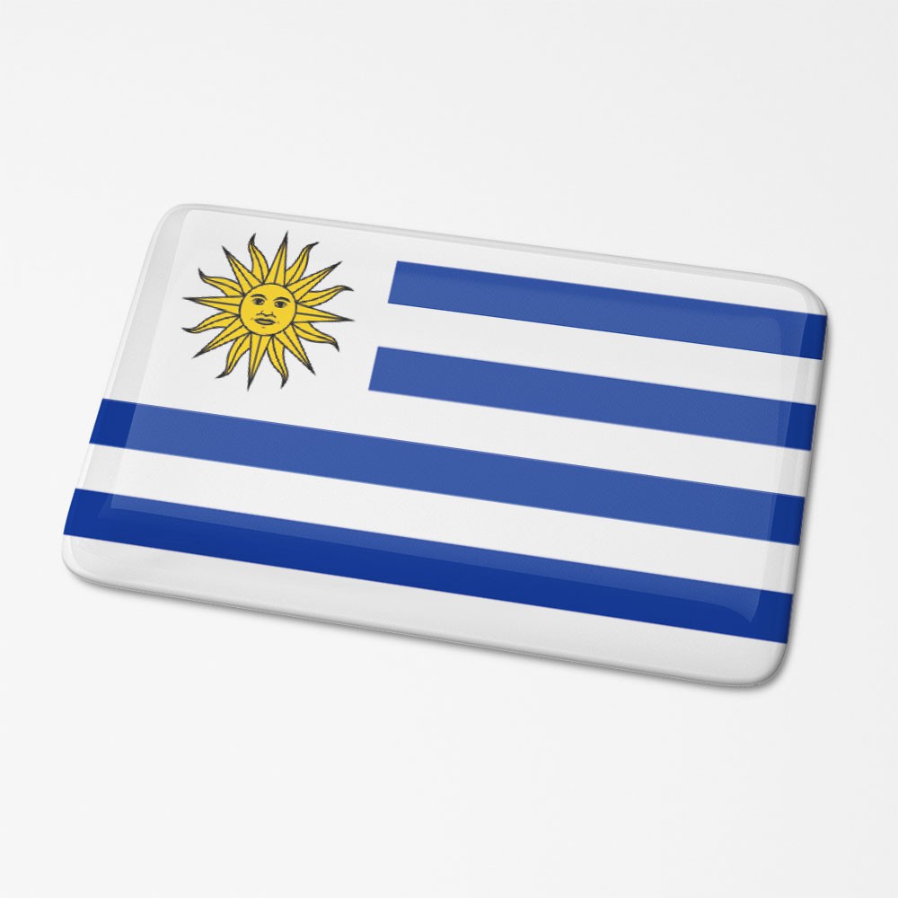 3D Vlagsticker Uruguay - 1