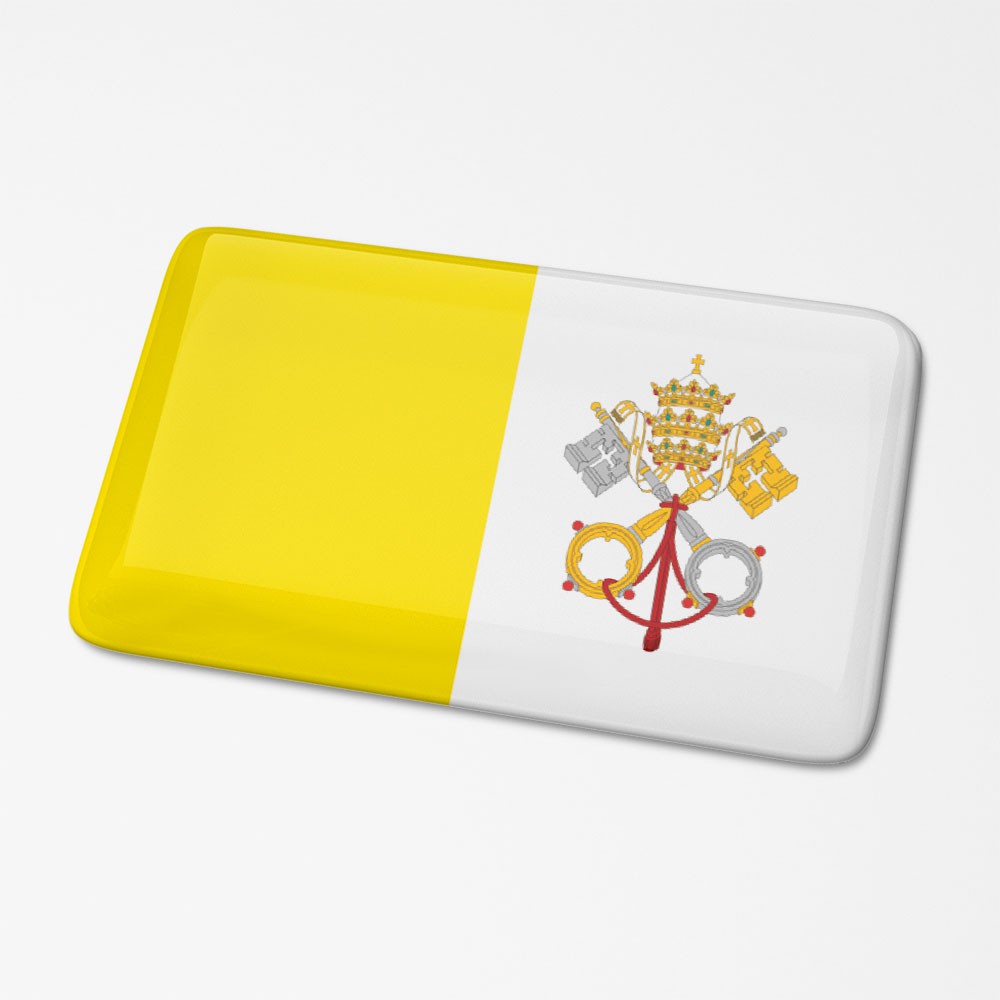 3D Vlagsticker Vaticaanstad - 1