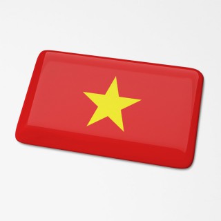 3D Vlagsticker Vietnam - 1