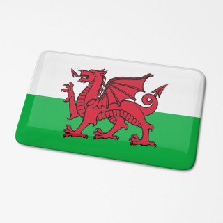 3D Vlagsticker Wales - 1