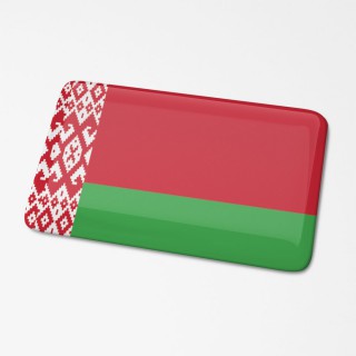 3D Vlagsticker Wit-Rusland - 1