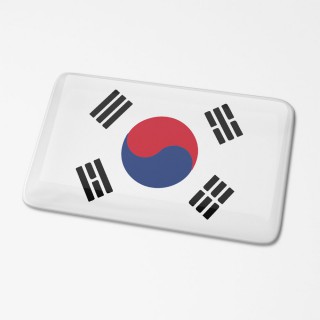 3D Vlagsticker Zuid-Korea - 1