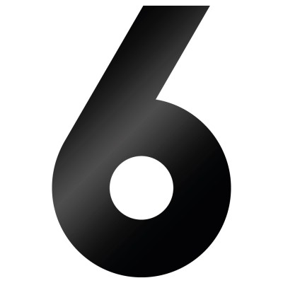 Cijfer Sticker Big John 6 - 1