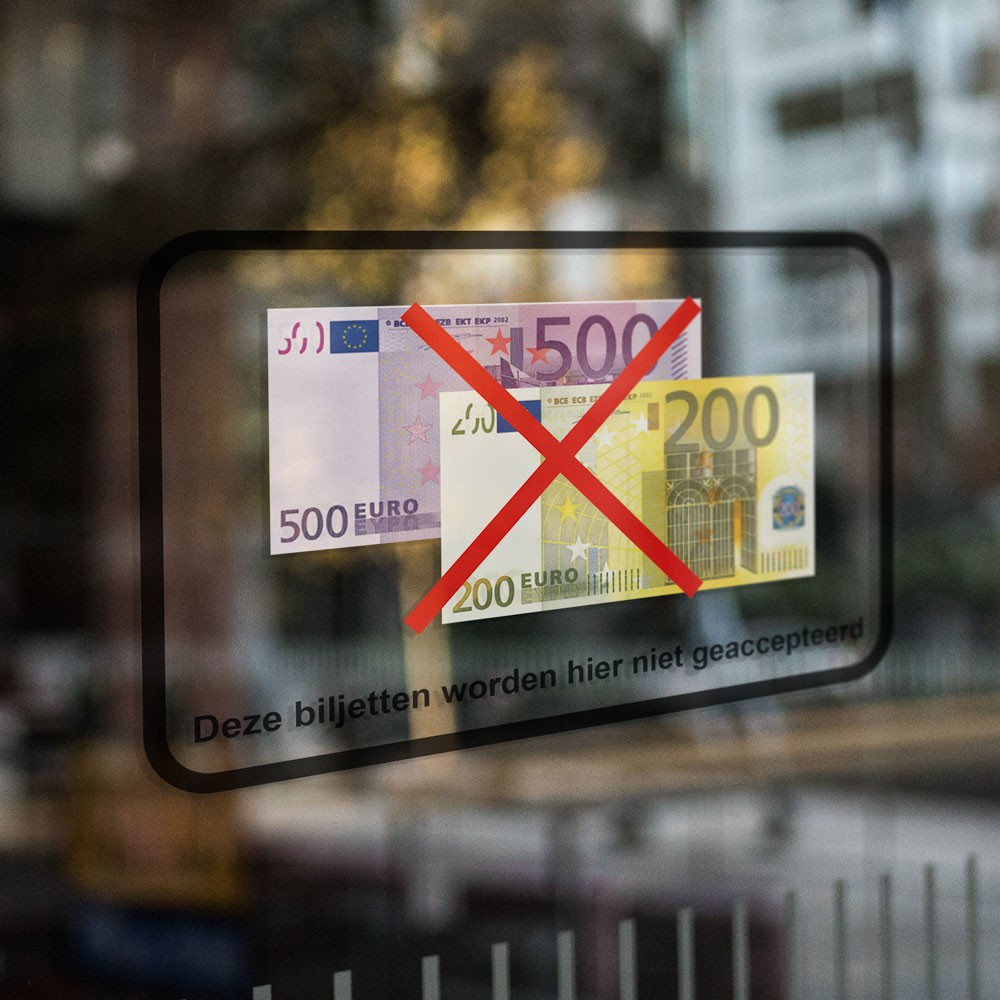 Aufkleber „Diese Rechnungen werden hier nicht akzeptiert“ – 200, 500 Euro - 3