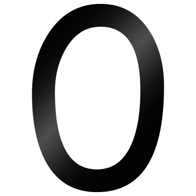 Cijfer Sticker Comic Sans 0 - 1