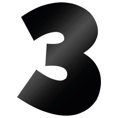 Cijfer Sticker Grobold 3 - 1