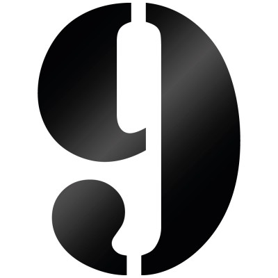 Cijfer Sticker Stencil 9 - 1