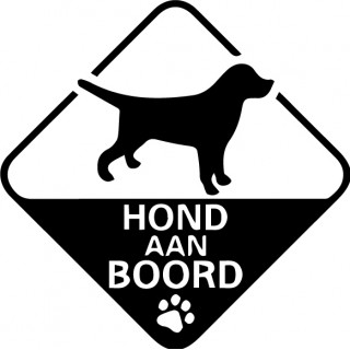 Hond Aan Boord Sticker - 1