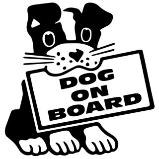 Hund an Bord 6 Sticker - 1