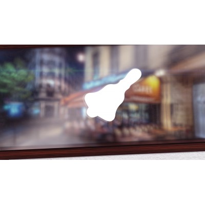 Kerstbel raamsticker - 1