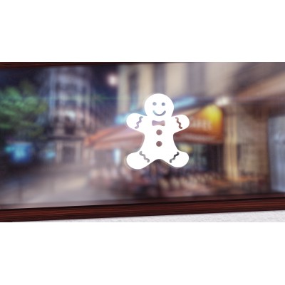 Gingerbread raamsticker - 1
