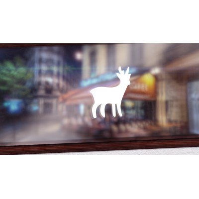 Hert 3 raamsticker - 1