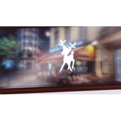 Hert 5 raamsticker - 1