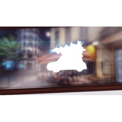 Kerstboom op auto raamsticker - 1