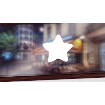 Ster 2 raamsticker - 1