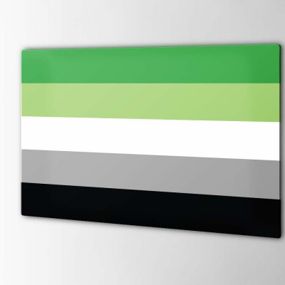 Aromantic Vlaggensticker - 1