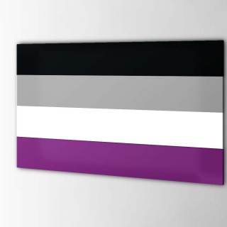Asexueller Flaggenaufkleber - 1