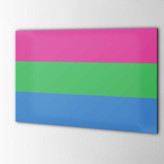 Polysexueller Flaggenaufkleber - 1