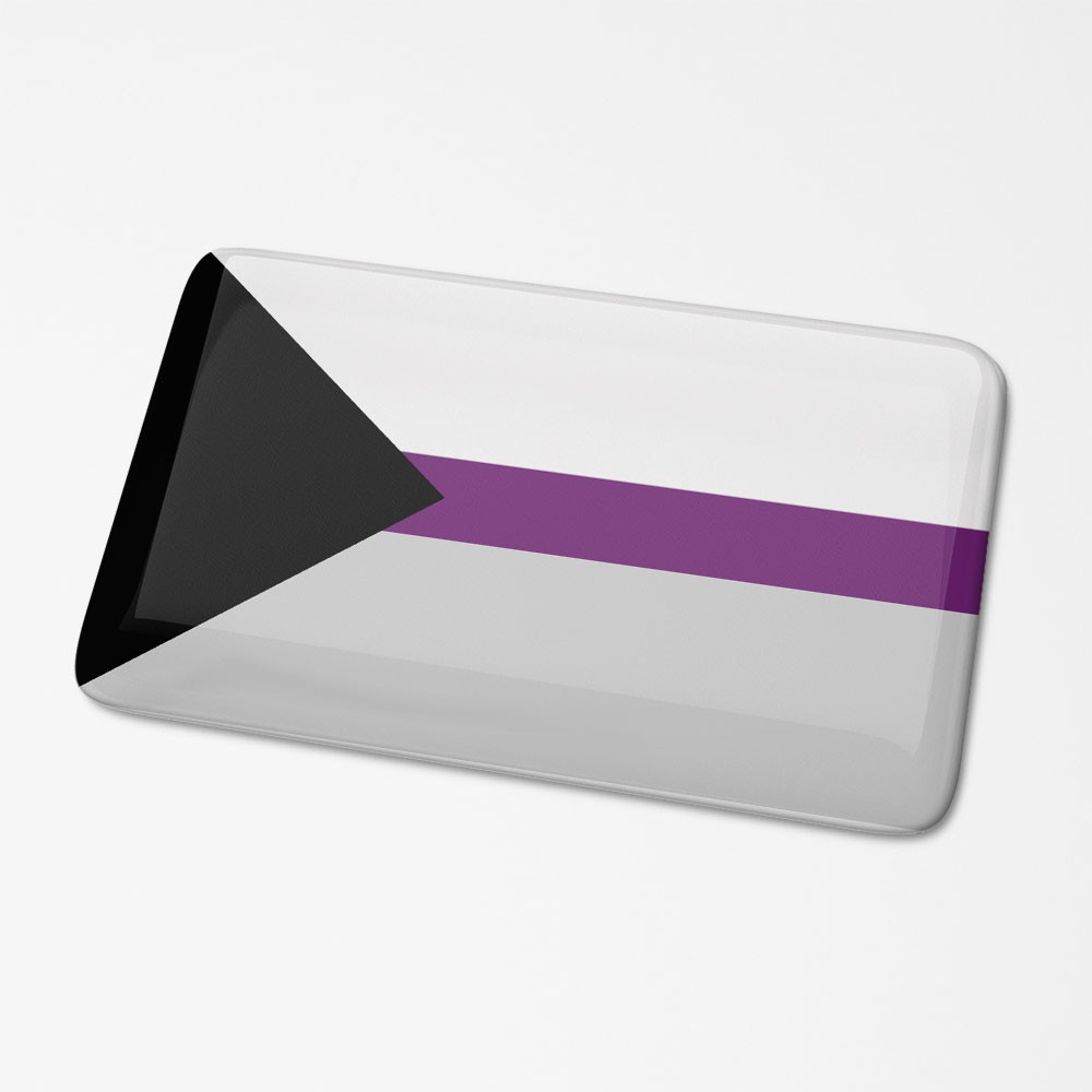 Demisexueel Vlagsticker 3D - 1