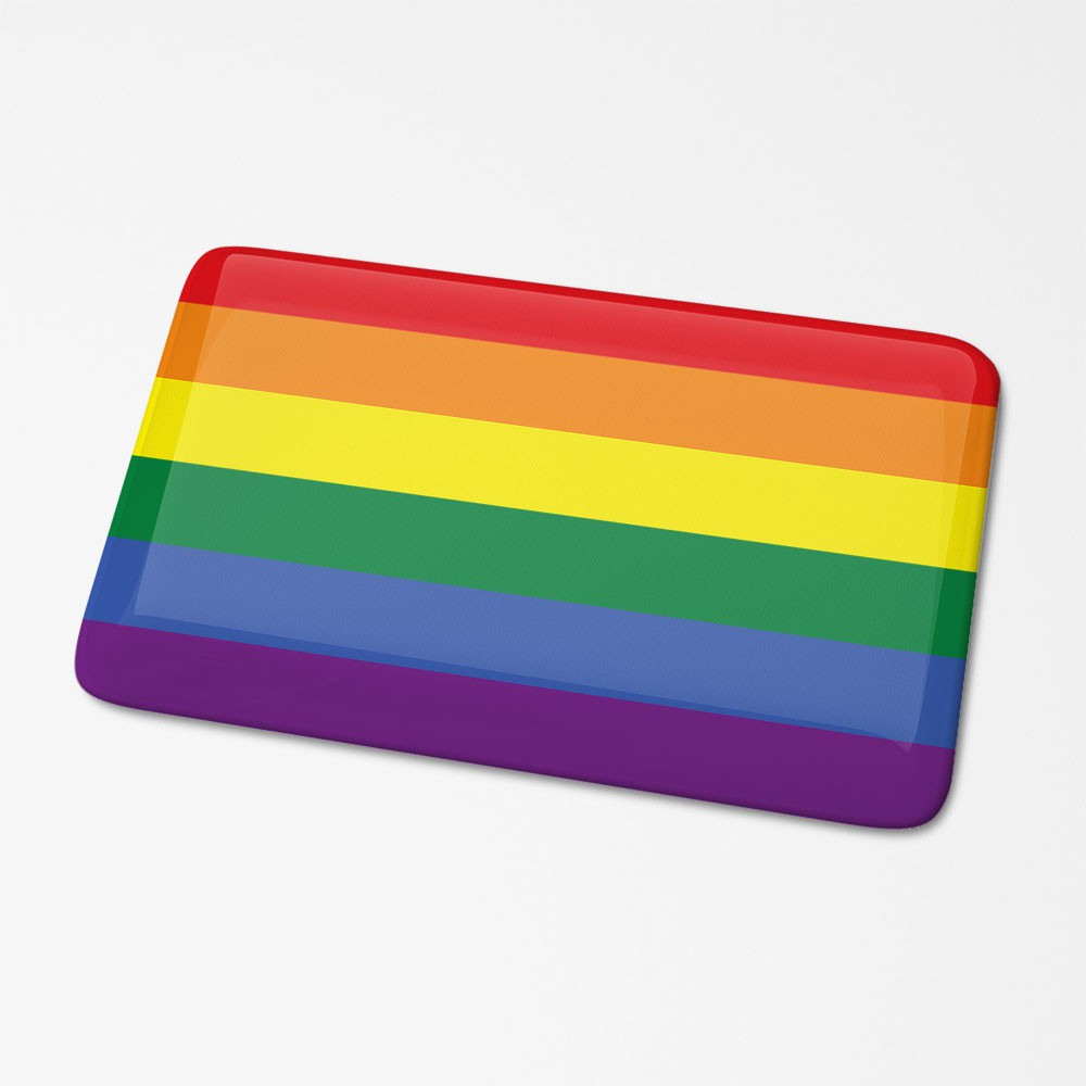 Homosexuell Flagge Aufkleber 3D - 1