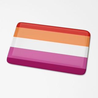 Lesbischer Flaggenaufkleber 3D - 1
