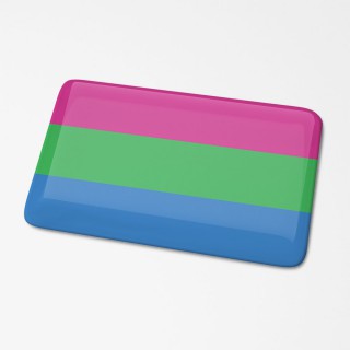 Polysexueel Vlagsticker 3D - 1