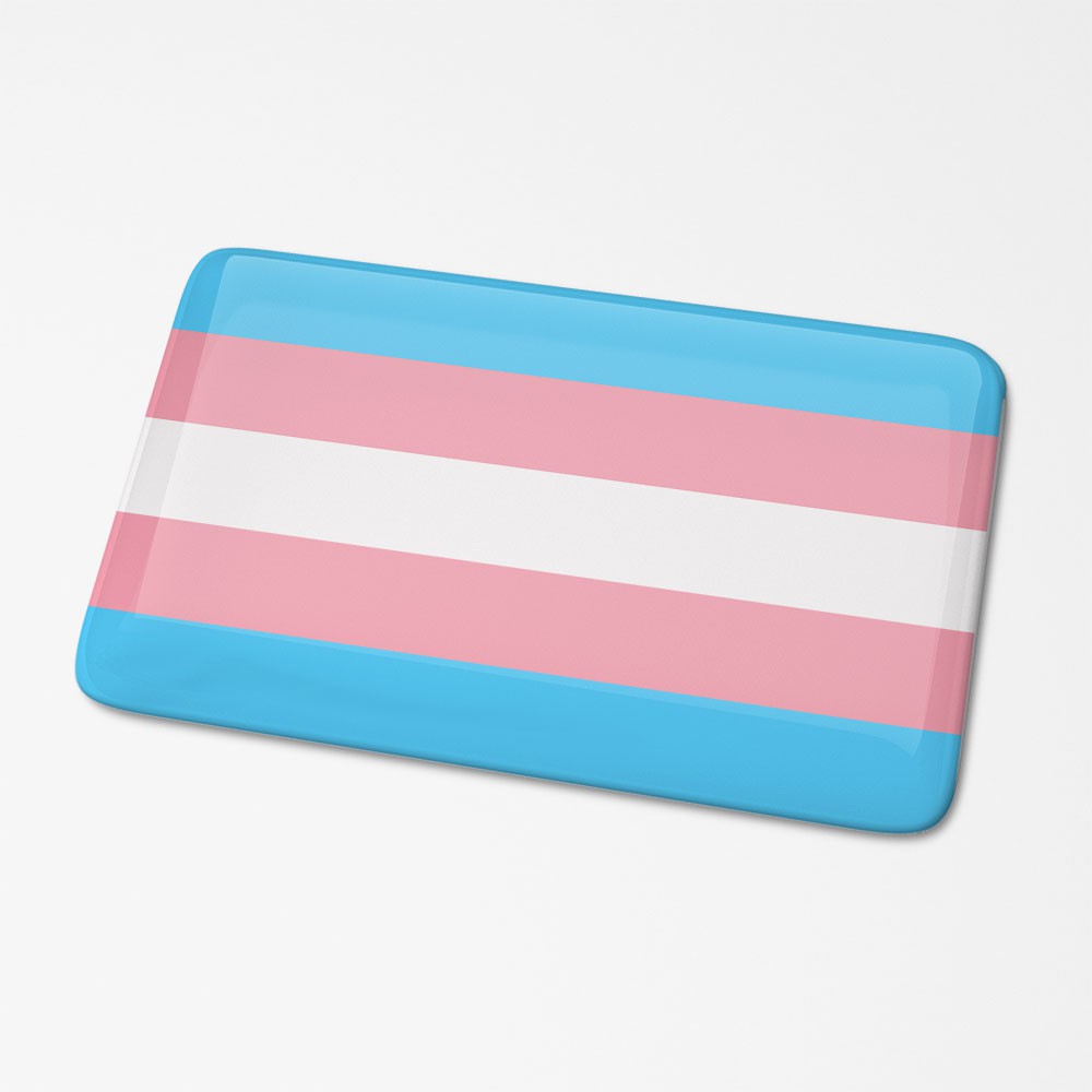 Transgender-Flaggen-Aufkleber 3D - 1