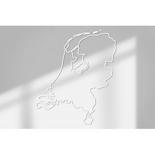 Outline Nederland Muursticker Afmeting 70cmX59cm - 2