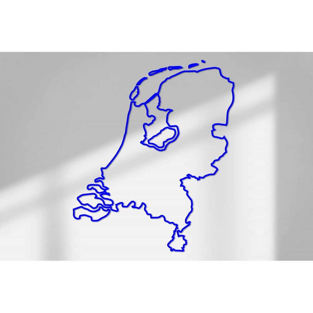 Wandaufkleber mit Umriss der Niederlande, Größe 70 x 59 cm – 3
