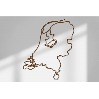 Outline Nederland Muursticker Afmeting 70cmX59cm - 4