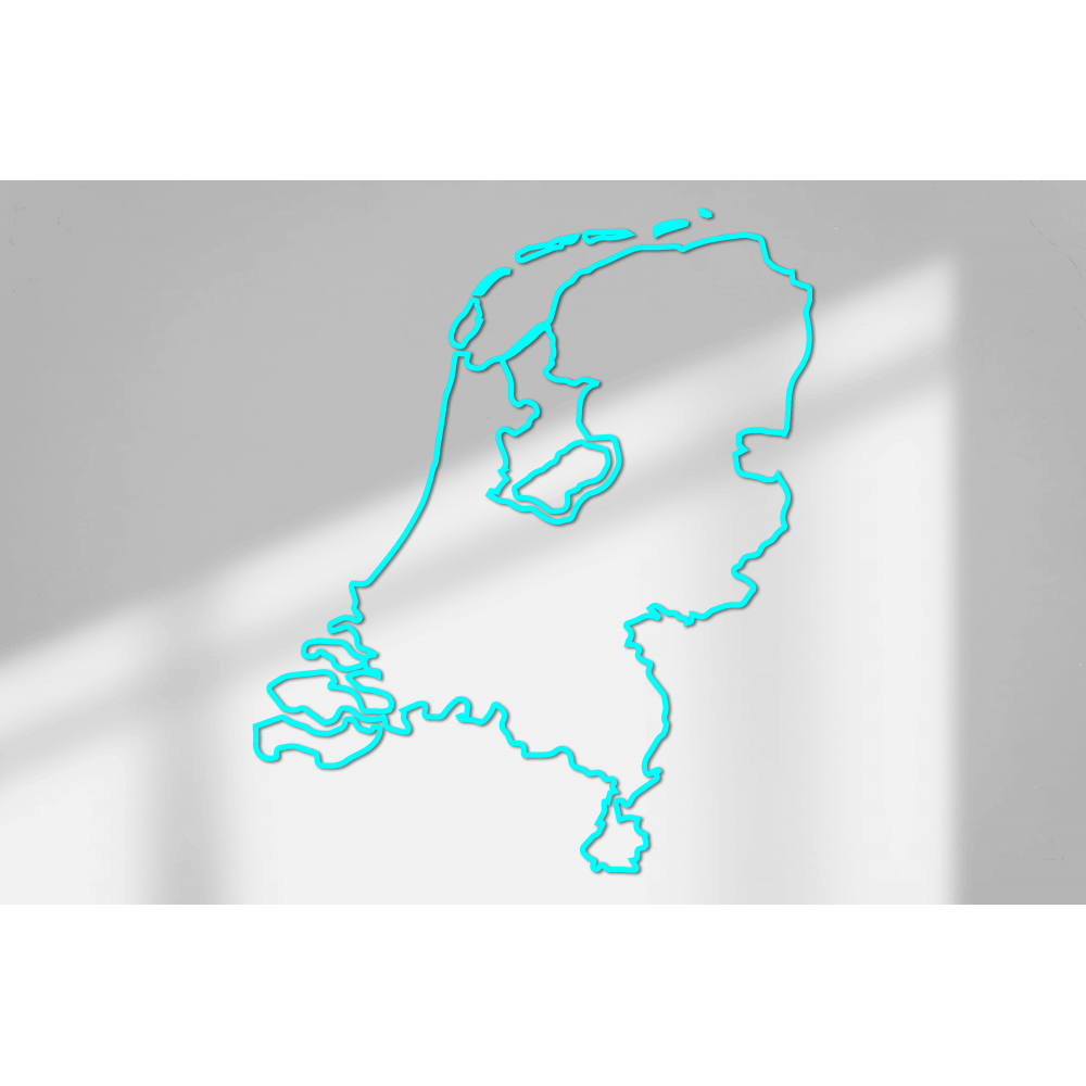 Wandaufkleber mit Umriss der Niederlande, Größe 70 x 59 cm – 8