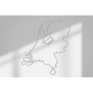 Outline Nederland Muursticker Afmeting 70cmX59cm - 9